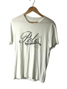 POLO RALPH LAUREN◆Tシャツ/L/コットン/WHT/プリント/CUSTOM FIT/SEAI-AIR