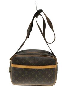 LOUIS VUITTON◆リポーターPM_モノグラム_BRW/レザー/ブラウン/m45254/ラグジュアリー