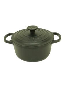 LE CREUSET◆ココット・ロンド/NOIR MAT MATT BLACK/鍋/サイズ:16cm/BLK