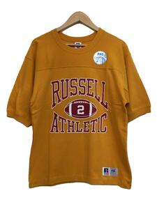RUSSELL ATHLETIC◆Tシャツ/M/コットン/オールドゴールド/RC-19034