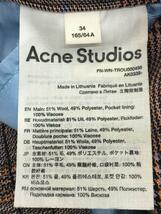 Acne Studios(Acne)◆ボトム/34/ポリエステル/PUP/チェック/FN-WN-TROU000496/FAIDELLE STAMP_画像5