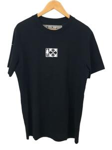 OFF-WHITE◆Tシャツ/M/コットン/BLK/プリント/OMKA002E20FAB001