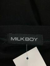 MILK BOY◆Tシャツ/-/コットン/BLK/モノグラム/20223206_画像3