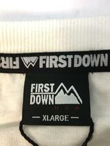 FIRST DOWN◆Tシャツ/XL/コットン/WHT_画像3