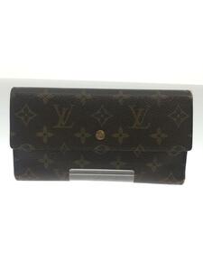 LOUIS VUITTON◆ポルト・トレゾールインターナショナル_モノグラム_BRW/PVC/BRW/レディース