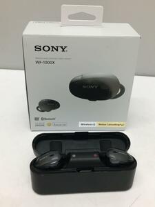 SONY◆ノイズキャンセリングワイヤレスイヤホン・ヘッドホン WF-1000X (B) [ブラック]