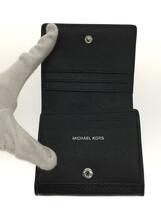 MICHAEL KORS◆2つ折り財布/レザー/BLK/レディース/32F8SF6D5L1/PVC/ウォレット/フラップ/レディ_画像4