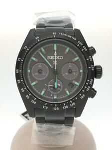 SEIKO◆PROSPEX/SPEEDTIMER/ソーラー腕時計/BLK/BLK/V192-0AF0/SBDL103