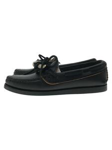 YUKETEN◆Antler Moc/シューズ/US7/BLK/レザー/アントラーモック/モカシン