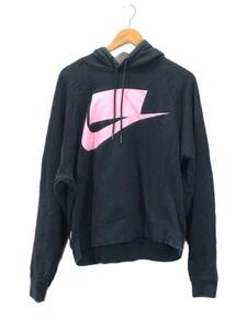 NIKE◆AS V-DAY PO HOODIE/パーカー/XS/コットン/BLK/プリント