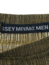 ISSEY MIYAKE MEN◆Tシャツ/1/ポリエステル/イエロー/tシャツ/ME73JK131_画像3