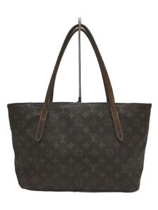 LOUIS VUITTON◆ラスパイユPM_モノグラム_BRW/PVC/BRW/M40608/ハンドル劣化・内側ヨゴレ有/