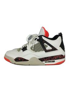 NIKE◆AIR JORDAN 4 RETRO/エアジョーダンレトロ/ホワイト/308497-116/27cm/WHT/レザ