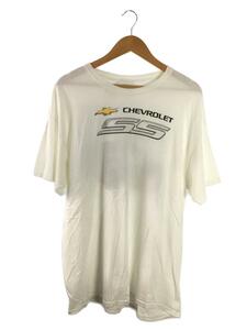 GILDAN◆CHEVROLET/SSロゴ/シボレー/両面/Tシャツ/XL/コットン/ホワイト/車