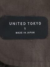 UNITED TOKYO◆スラックスパンツ/1/ポリエステル/BRW/無地/407340011_画像4