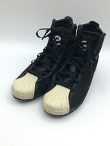 Y-3◆ハイカットスニーカー/22.5cm/BLK/レザー_画像2