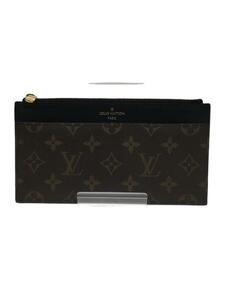 Louis Vuitton ◆ Slimples Monogram/PVC/BRW/Total Pattern/Men's/M80348/Квадратная нить доступна