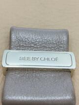 SEE BY CHLOE◆ショルダーバッグ/レザー/BEG/01-13-85-65_画像5