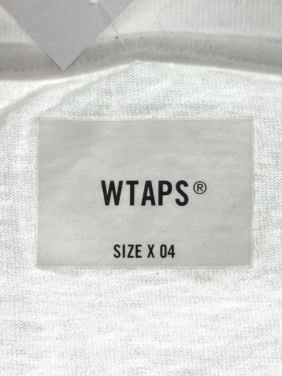 WTAPS◇ダブルタップス/Tシャツ/4/コットン/WHT/221ATDT-CSM02