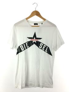 DIESEL◆Tシャツ/M/コットン/WHT/プリント