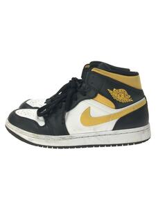 NIKE◆AIR JORDAN 1 MID_エアジョーダン 1 ミッド/25.5cm/BLK