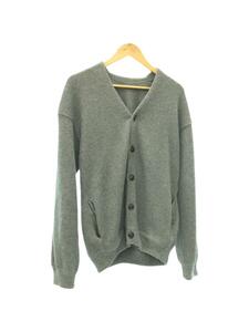 crepuscule◆21AW/MOSS STITCH V/N CARDIGAN/1/コットン/GRY/2103-0