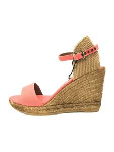 Gaimo espadrilles◆HAWO.01/アンクルストラップサンダル/37/オレンジ/コットン/13-4160002