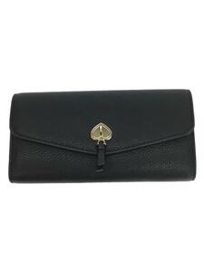 kate spade new york◆長財布/レザー/BLK/レディース