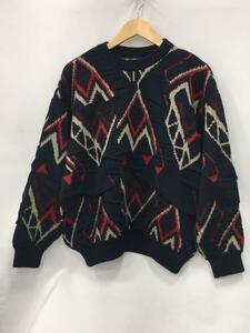 COOGI◆COOGI クージーセーター(厚手)/M/ウール/NVY/総柄