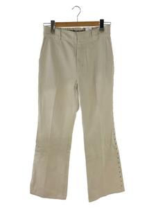 DICKIES◆ブーツカットパンツ/L/コットン/CRM/D2206W/STUDS FLARE WORK PANTS