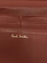 Paul Smith◆2つ折り財布/レザー/NVY/無地/レディース/やや型崩れ_画像3