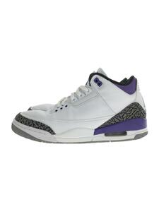 NIKE◆ハイカットスニーカー/27.5cm/ホワイト/CT8532-105/Jordan 3 Retro Dark Iris