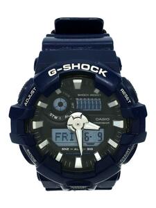 CASIO◆GA-200-2AJF/クォーツ腕時計・G-SHOCK/デジアナ/ネイビー