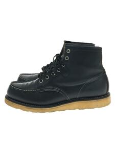 RED WING◆レースアップブーツ/US8/BLK/レザー