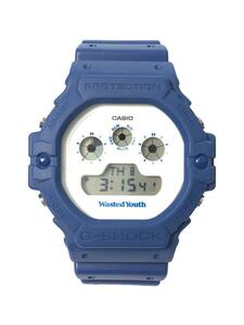 CASIO◆クォーツ腕時計_G-SHOCK/デジタル/ラバー/ホワイト/ブルー/DW-5900WY-2JR