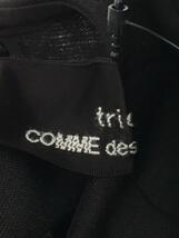 tricot COMME des GARCONS◆半袖ワンピース/S/コットン/BLK/TG-O016_画像3