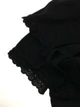 tricot COMME des GARCONS◆半袖ワンピース/S/コットン/BLK/TG-O016_画像5