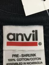 ANVIL◆Tシャツ/S/コットン/BLK/USED/00s_画像3