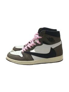 NIKE◆AIR JORDAN 1 HIGH OG TS SP/エアジョーダン1ハイ/ホワイト/CD4487-100/28cm