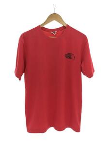 THE NORTH FACE◆Tシャツ/XL/コットン/レッド/ザノースフェイス/