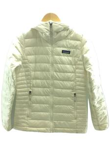 patagonia◆Sweater Hoody/ダウンジャケット/XS/コットン/WHT/84711