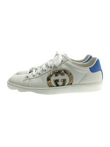 GUCCI◆ACE/INTERLOCKING GG SNAKE/ローカットスニーカー/37/ホワイト/レザー/627823