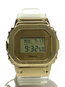 CASIO◆クォーツ腕時計_G-SHOCK/デジタル/GLD/CLR