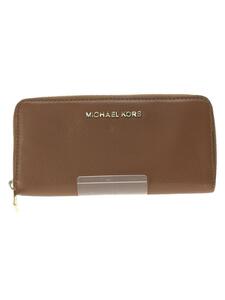 MICHAEL KORS◆長財布/レザー/CML/無地/レディース