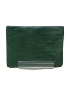 LOUIS VUITTON◆カードケース/レザー/GRN/メンズ/M63204