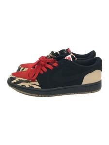 NIKE◆SOLE FLY/AIR JORDAN 1/24.5cm/BLK/スウェード/DN3400-001