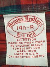 BROOKS BROTHERS◆長袖シャツ/14.5/コットン/RED/チェック_画像3