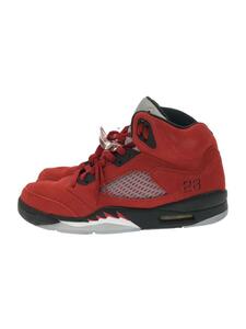 NIKE◆AIR JORDAN 5 RETRO_エア ジョーダン 5 レトロ/28cm/RED/箱無し