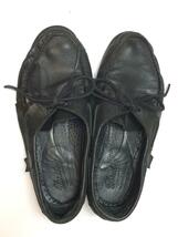 Paraboot◆BARTH/MARINE/デッキシューズ/UK7/BLK/レザー_画像3