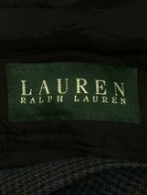 LAUREN RALPH LAUREN◆90s/2Bテーラードジャケット/M/ウール/GRY/チェック_画像3